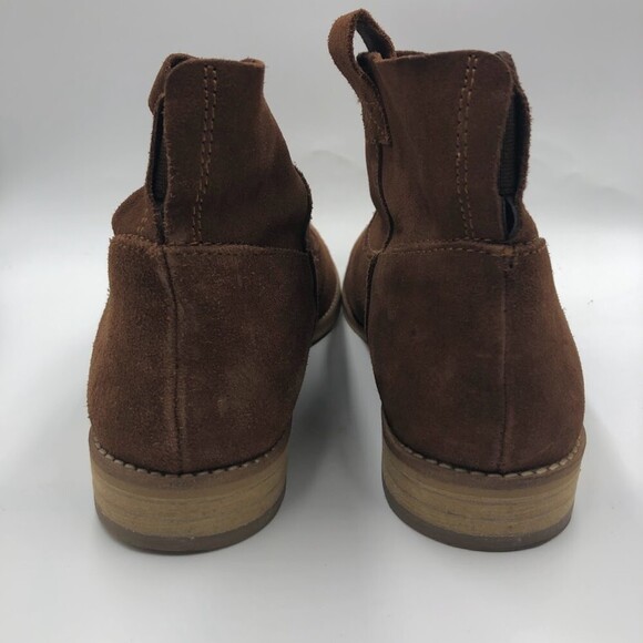 Diba True Women's Brown Suede Ankle Pull On Boots 10M Plane To See With Straps - Picture 8 of 14